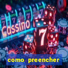 como preencher recibo de pagamento